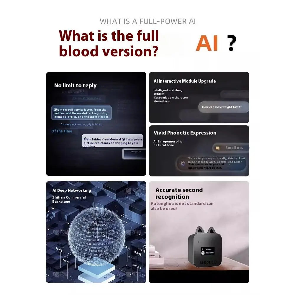 Xiaozhi Ai Robot Intelligent Dialogue Voice Robot Conversation Encryption Customizable Personality Role Ai Companion Kids Gift