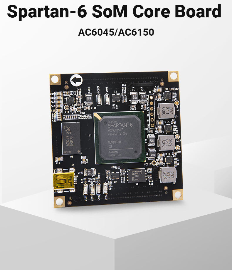 SoM AC6150 AC6045: Xilinx Spartan-6 XC6SLX150 LX45 Industrial Grade System On Module Custom PCB one stop pcba service customize