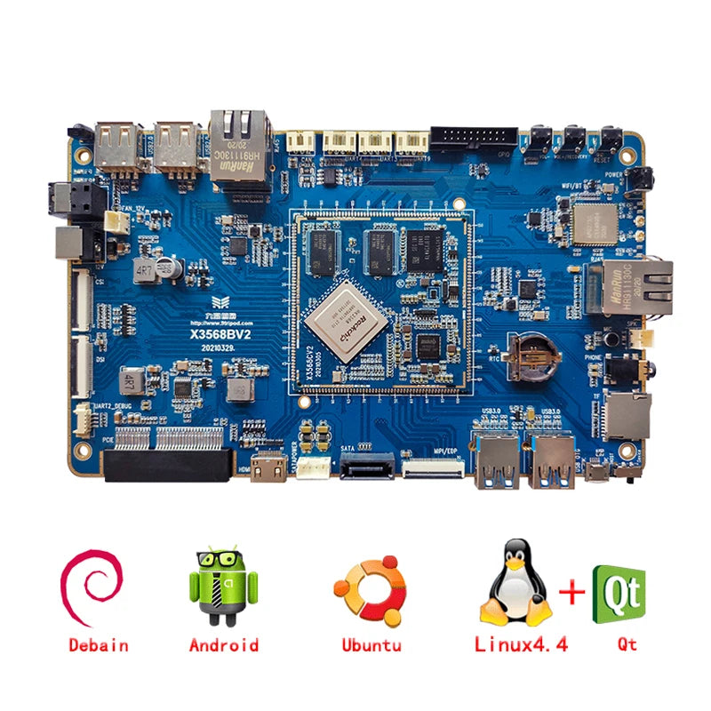 Custom RK3568 Develop Board Rockchip X3568 Core-Board Cortex A55 Industrial cont NPU Android11 Linux AI For IOT Smart NVR Beyond RK3399 Manufacturer