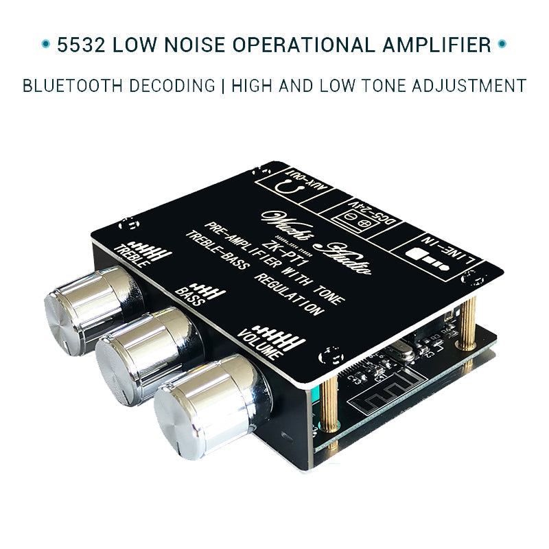 NE5532 Tone Preamplifier -Compatible Board Audio Equalizer Wireless Receiver Preamp Aux Pre Amplifier Aux DC5-24V pcb assembly customize
