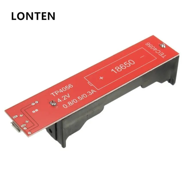 Custom Lonten 5Pcs/lot 18650 Battery Charging Holder Charging Board TP4056 0.3A / 0.5A / 0.8A with protection board Manufacturer