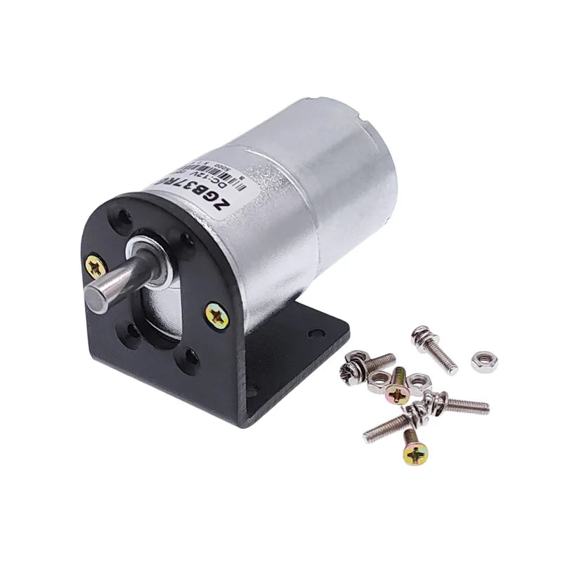 Custom 24V 12V DC motor GB37RG eccentric shaft mounting bracket high torque gear motor+motor holder Manufacturer