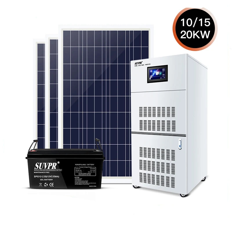 Custom Solar Power Generation System Household 10 Kw Off-grid Energy Storage Reverse Control Integrated Machine Manufacturer