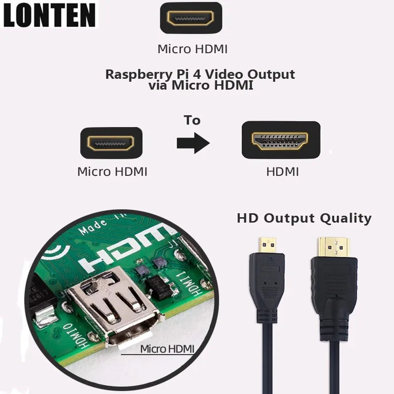 Custom Lonten Raspberry Pi Model B kit 2 4G / 4 4G RAM Core CPU + Case + Heatsink + fan + Micro + Power Cable for Raspberry pi Manufacturer