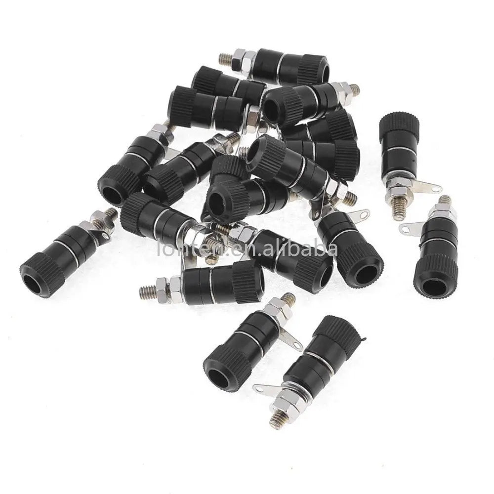 Custom Custom 50 PCS Nickel Plated Binding Post Amplifier Speaker Terminal Cable Power Test Probes for 4mm Banana Blug Manufacturer