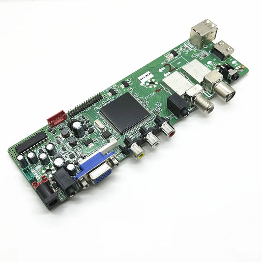 Custom New qt526c TV motherboard presents remote control, key board, firmware, supports DVB-T2, DVB-S2 Manufacturer