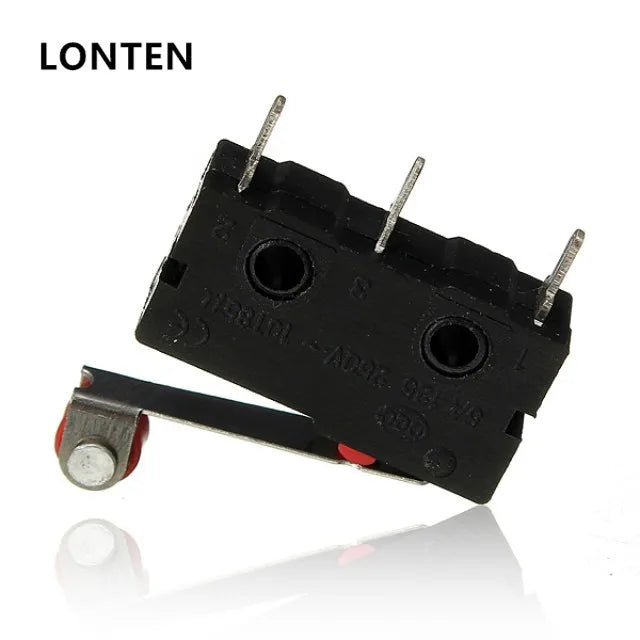 Custom Lonten 10Pcs/lot Micro Limit Switch Roller Lever 5A 125V Open Close Switch KW12-3 Set Manufacturer