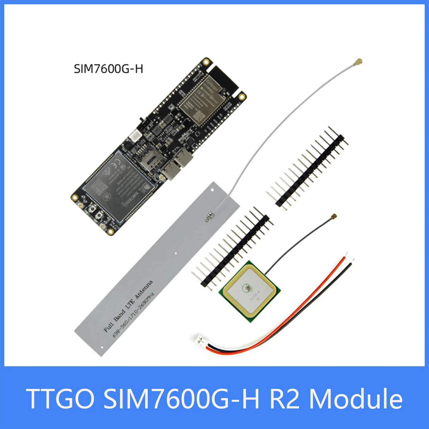 Custom TTGO SIM7600E-H / SIM7600G-H R2 Module ESP32-WROVER-B Chip WiFi BLE 18560 Battery Holder Solar Charge Development Board Manufacturer