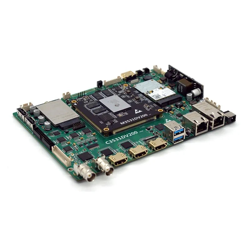 Custom  PCBA Hi3531dv200 development board NDI SRT Qualcomm 5g 4g 4 * SDI 2 * HD dual network card PoeManufacturer