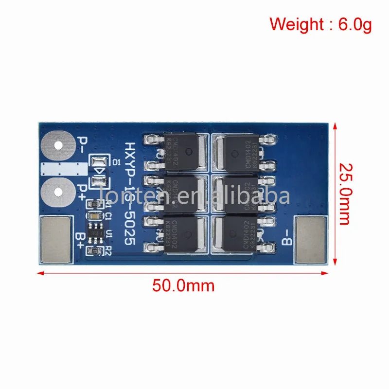 Custom 1S 3.2V 3.7V 24A Li-ion LifePo4 Lithium Iron Phosphate Protection Board BMS PCB PCM Cell Pack Overcharge Over-discharge Protect Manufacturer