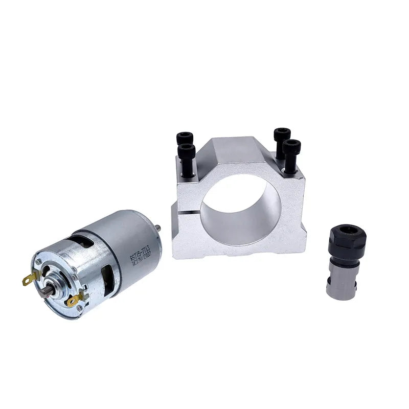 Custom 1 Suit DC Motor 775 12V/24V 15000R PWM DC controller ER11 Chuck 5mm/spring chuck 3.175mm Spindle motor bracket 45mm RS775 Manufacturer
