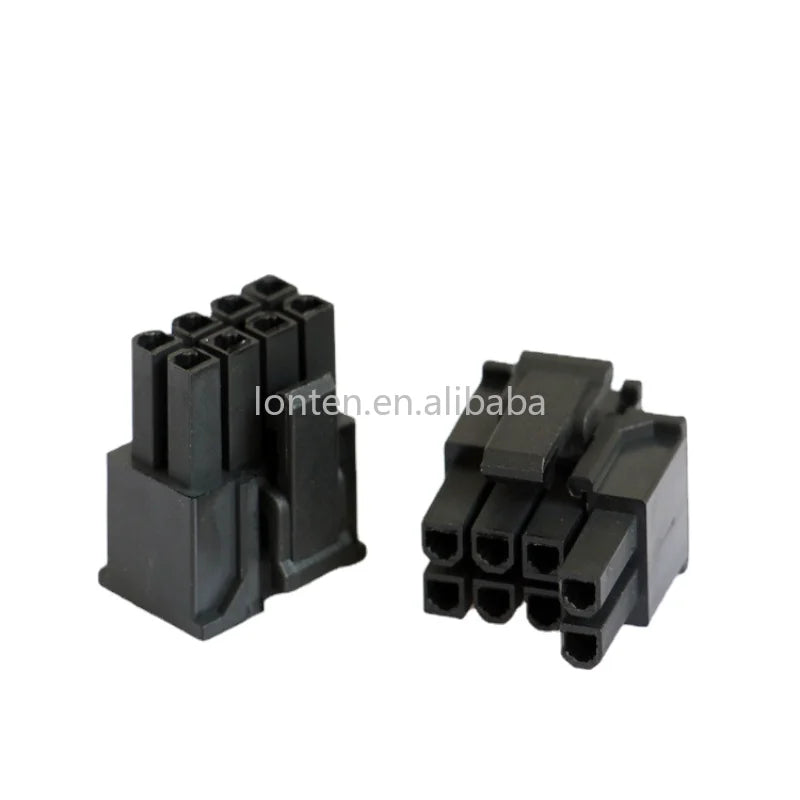 Custom 10 Sets 4.2mm Pitch 5557 ATX Graphics Card GPU PCI-E Power Connector 6+2Pin 8Pin Male Housing+Terminals Black Manufacturer