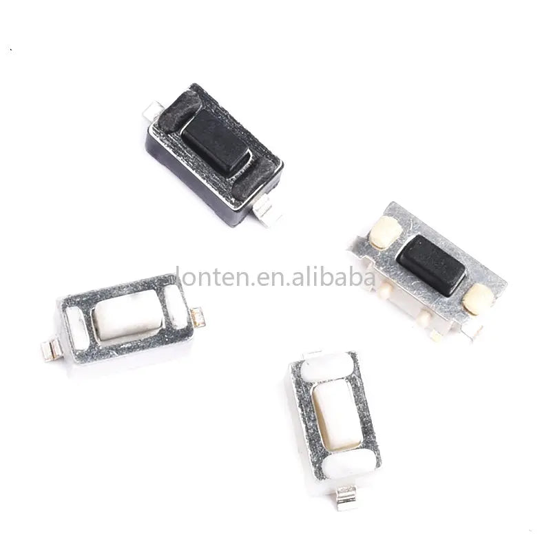 Custom 50PCS Tact Switch Silicone Button Micro Switch 3*4*2mm 3x6x4.3mm 2Pin 3x6x2.5mm 4*4*1.5mm SMD 4 Feet Manufacturer