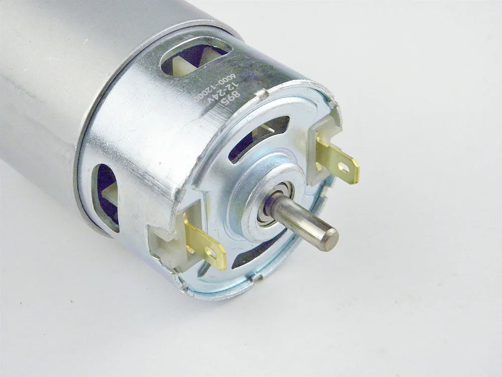 Custom Brush Small DC Motor 895 DC 12V 9000RPM DC 24V 18000RPM Double Ball Bearing Large Torque for DIY Parts Manufacturer