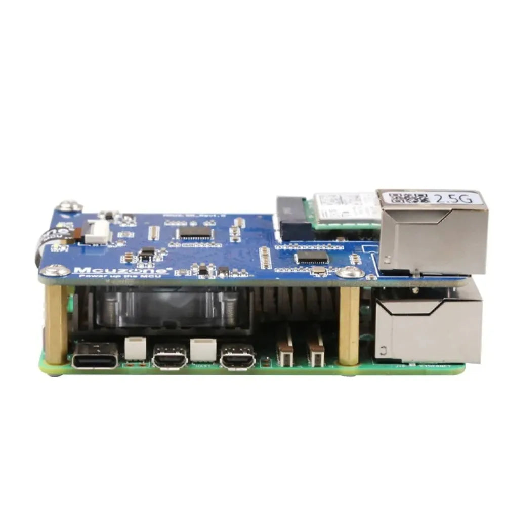 MPW2.5G Raspberry Pi 5 PCIE To WiFi7 and 2.5G ETH HAT,M.2 E Key Interface, Support WiFi7, WiFi6, WiFi5 Custom