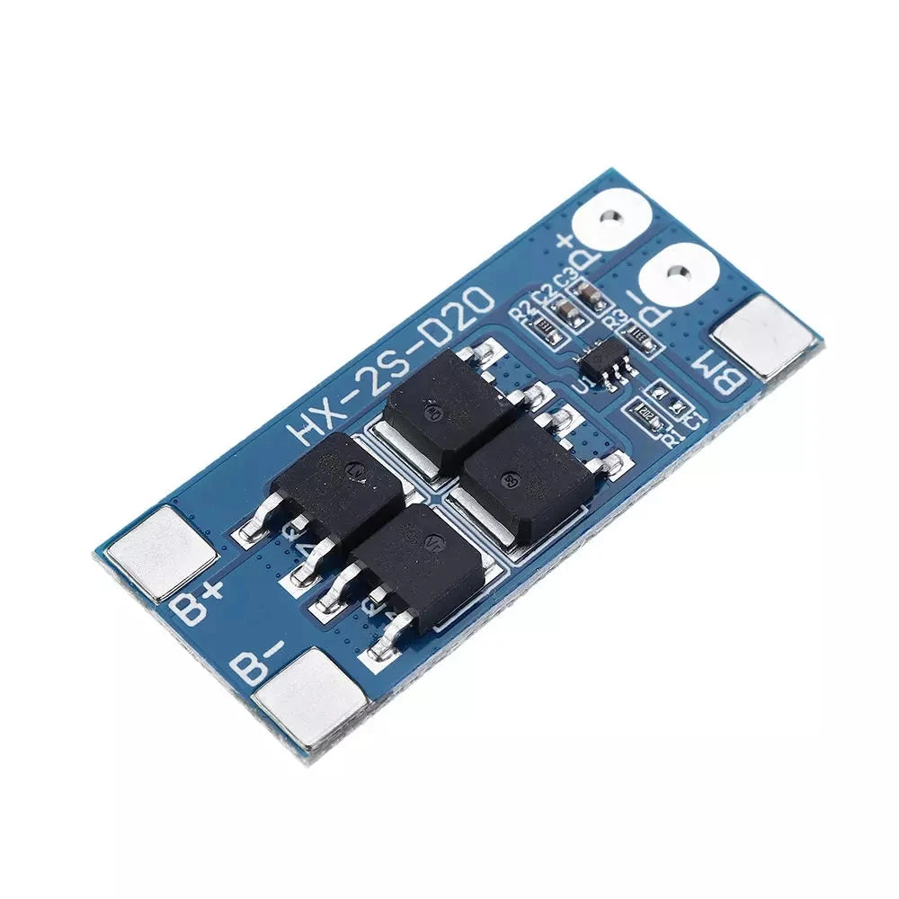 Custom Custom 2S 10A 7.4V 8.4V 18650 Lithium Battery Protection Board Balanced Function Overcharged Protection Module PCBA Manufacturer