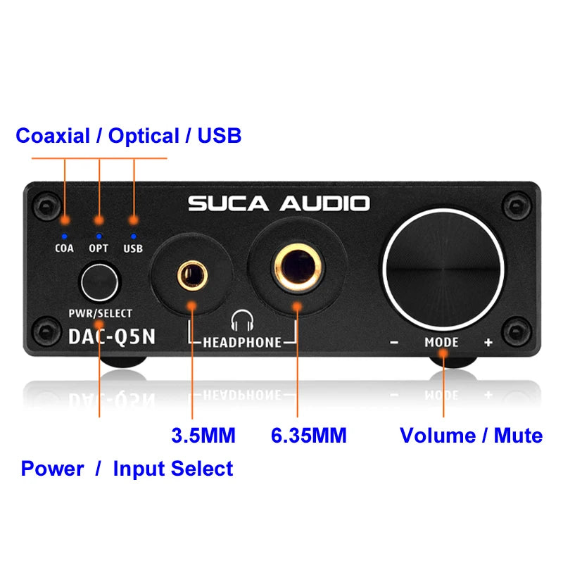 Custom ES9018K2M Optical USB DAC 192kHz/24Bit NE5532 OPA2134 with Headphone Amplifier DAC Audio Decoder DAC Audio Decoder pcb assembly Manufacturer