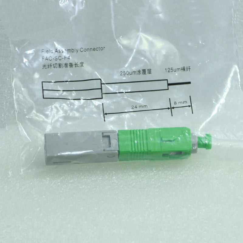 Custom 100PCS SC APC-F4 FTTH Optical fibe quick connector SC APC/UPC FTTH Fiber Optic Fast Connector SC Fiber Assembly connector Manufacturer