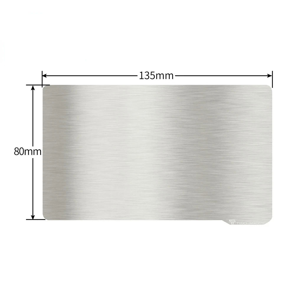 Custom Flex 135x80 Hot bed 3D printer parts with flexible magnetic sticker Spring Steel plate Manufacturer