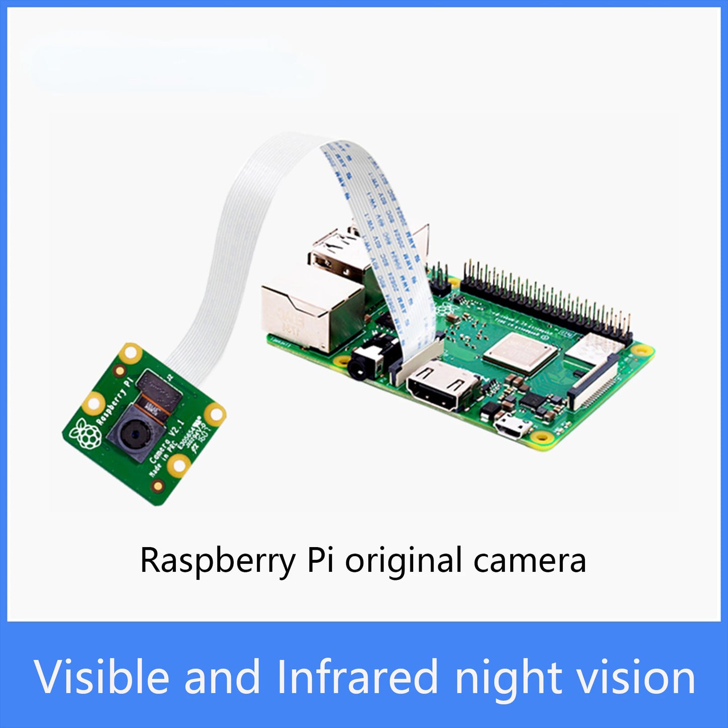 Custom Original Raspberry Pi Camera V2 Noir 8MP pixel with Sony IMX219 1080P Video Support Raspberry Pi 3b+/PI4 Manufacturer