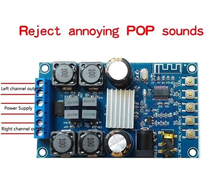 50W*2 Digital Home Audio  Amplifier DIY Module with Case DC4.7-27V Dual Channel Stereo Amplifier Board pcb assembly