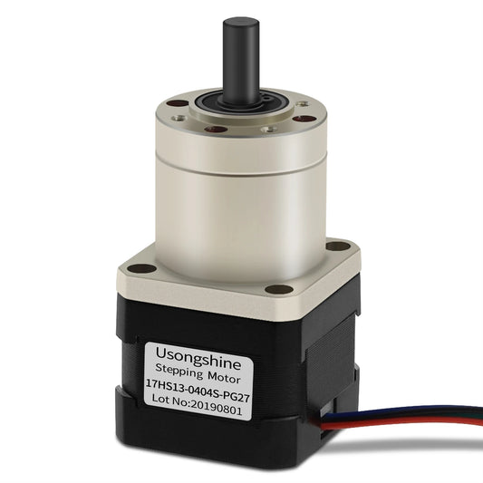 Custom Nema 17 Stepper Motor 17HS13-0404S-PG27 L=33mm w/ Gear Ratio 27:1 Planetary Gearbox 0.4A for CNC Robot/ 3D Printer Manufacturer