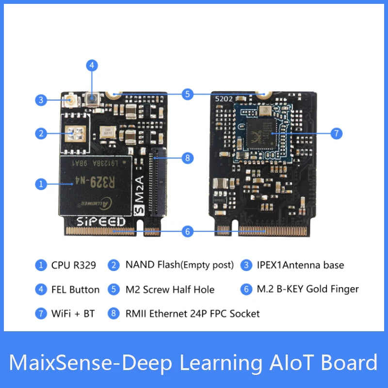 Custom Sipeed MaixSense Deep Learning AIoT Linux Tina Armbian R329 Development Board Manufacturer