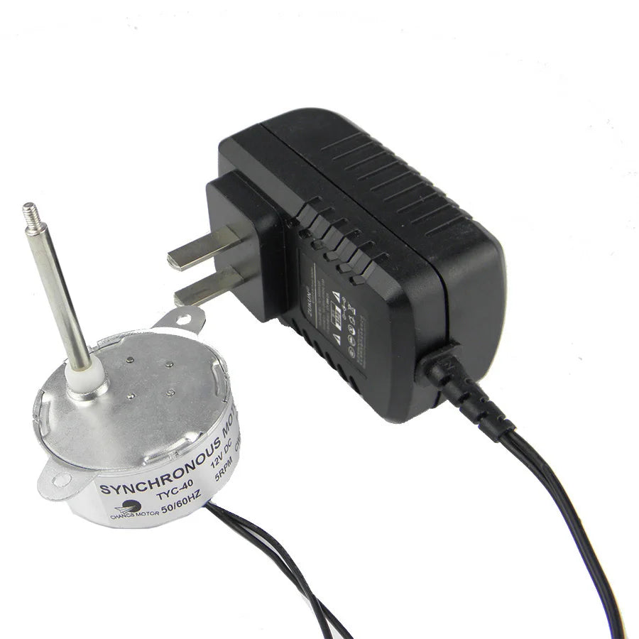 Custom Group of AC Input 100V-220V Output DC 12V Power Source  TYC-40 DC 12V 5RPM Synchronous Motor For Christmas Trees Manufacturer