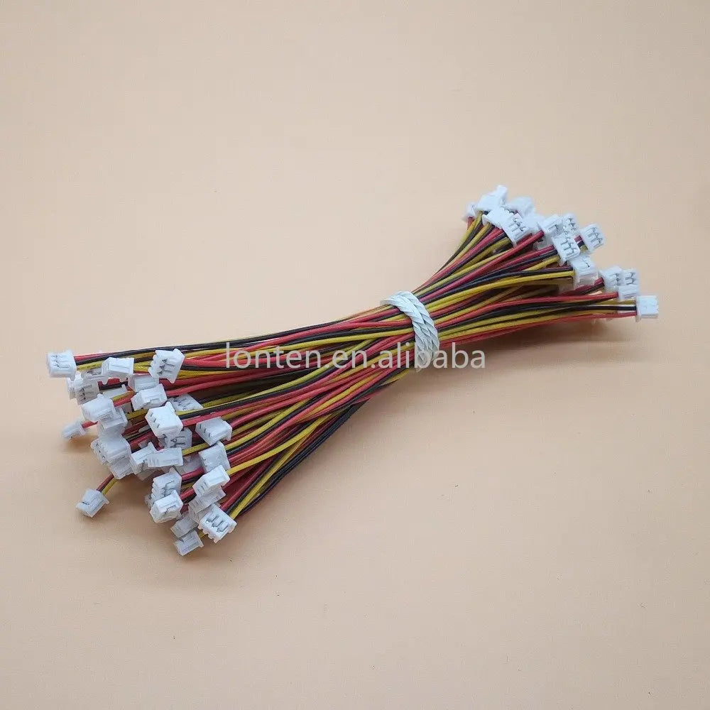 Custom 50Pcs JST 1.25MM 2P/3P/4P/5P/6P/7P/8P/10 Pin Female Double Connector with Wire 150MM 1007 28 AWG JST 1.25 F/F Manufacturer