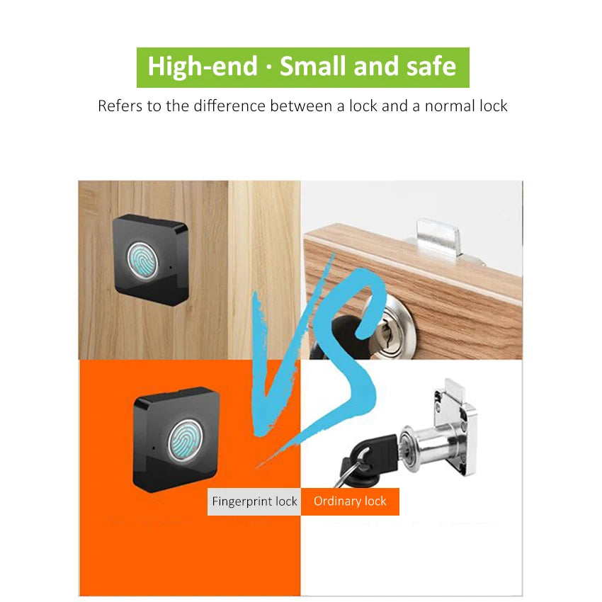 Custom Lonten smart lock Cabinet Biometric Keyless Wooden Box Furniture Drawer Fingerprint Locks fingerprint lock Manufacturer
