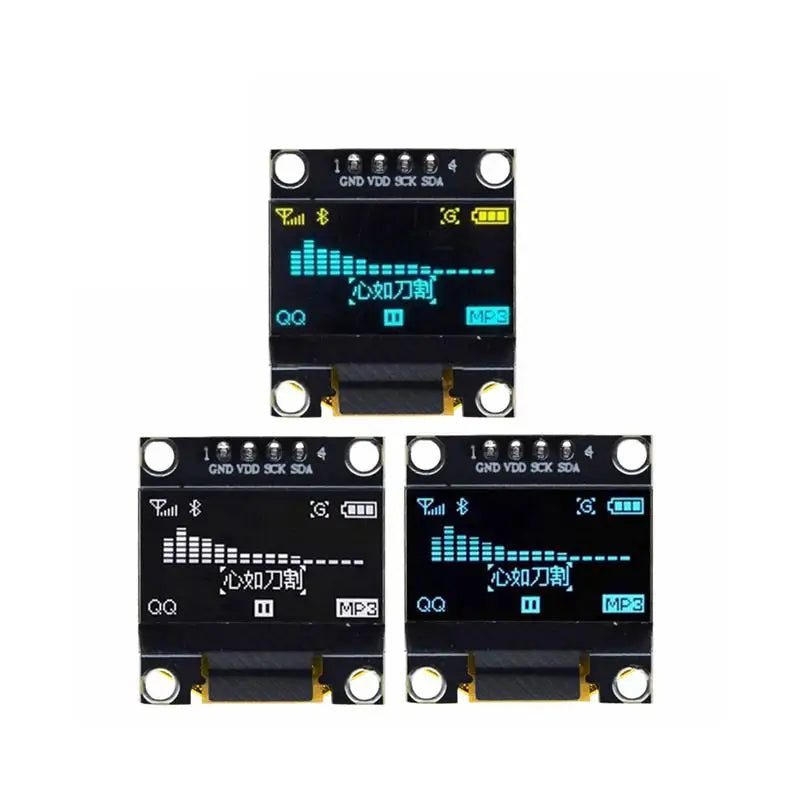 Custom Lonten Yellow- blue double color white 128X64 OLED LCD LED Display Module For arduino 0.96" I2C IIC Communicate Manufacturer