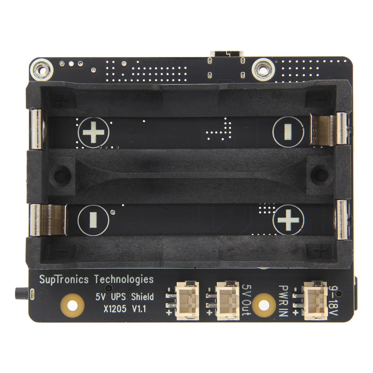X1205 21700 5V UPS & Power Management Board Compatible with 2 Cell 21700 Batteries for Raspberry Pi 5