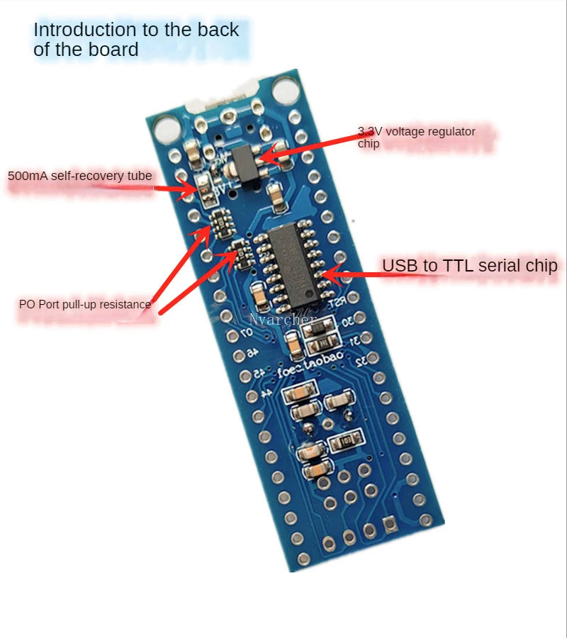 Custom 51 MCU minimum system board integrated USB download STC90C52RC/89C52RC instead of C51 S52 Manufacturer