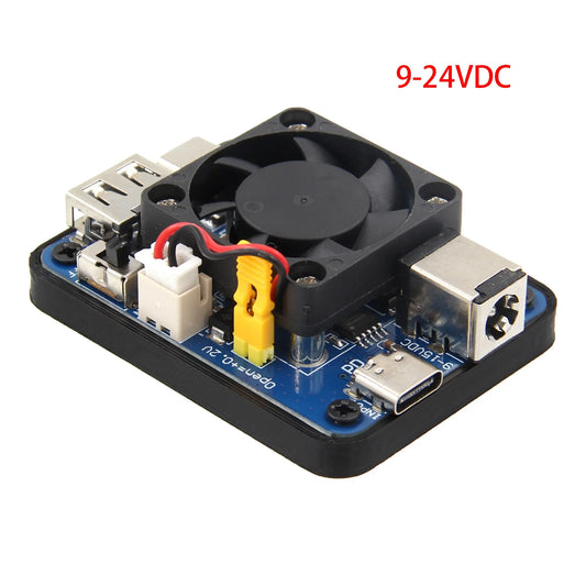 Dual PD Power Module for Raspberry Pi 5, 9-24V DC / PD USB-C 12V Input, 5V 5A USB-C & USB-A Dual Output