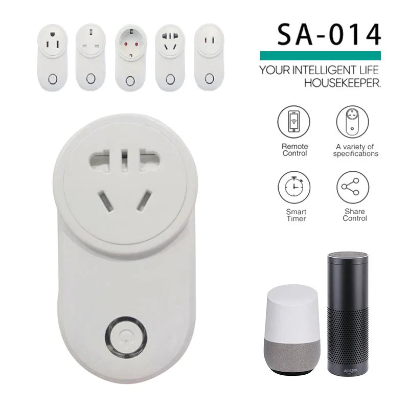 Custom Lonten WIFI Smart Socket Plug AC 90V~250V 10A EWeLink Remote Control Smart Timing Switch Work With Amazon Alexa/Google Home EU/U Manufacturer