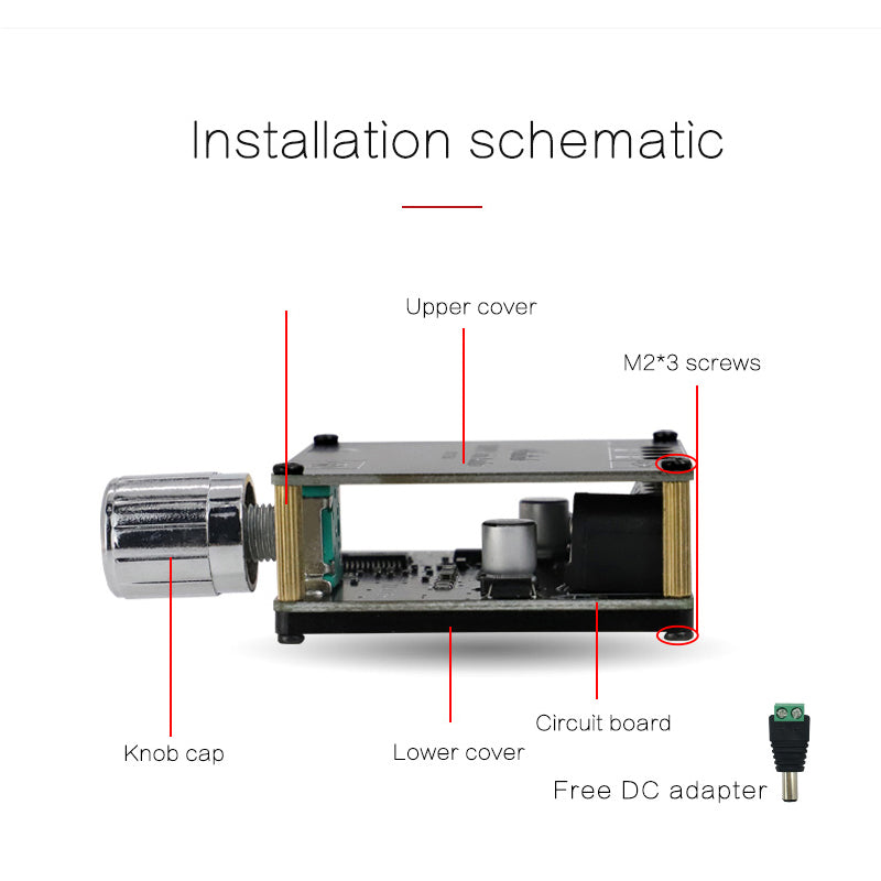 2*20W Power Amplifier Class D Audio 10W~200W HiFi Stereo Wireless -Compatible Music Player Mini App Digital AMP pcb assembly Customize