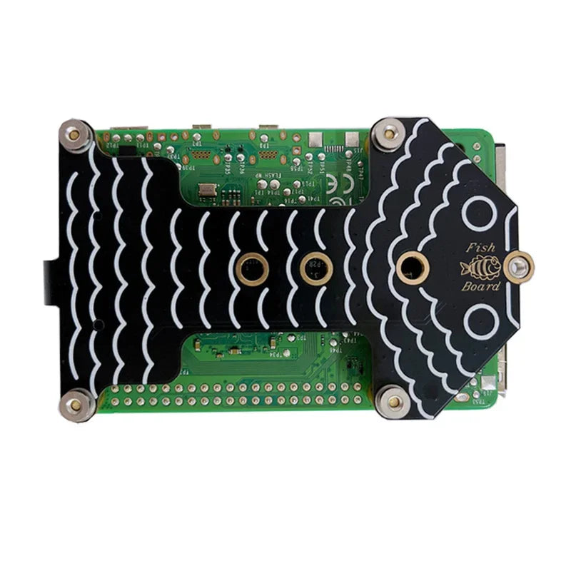 Raspberry Pi 5 PCIe to M.2 NVMe SSD Adapter Board HAT One-Body Pi5-PCIe-Fish-Board-A For Pi5