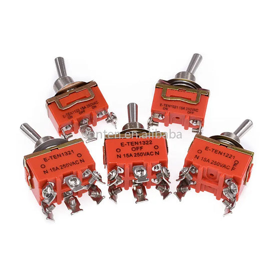 Custom 2PCS E-TEN1021 1121 1122 1221 1322 1321 1322 Toggle Switch Rocker Toggle Switch 15A 250VAC Manufacturer