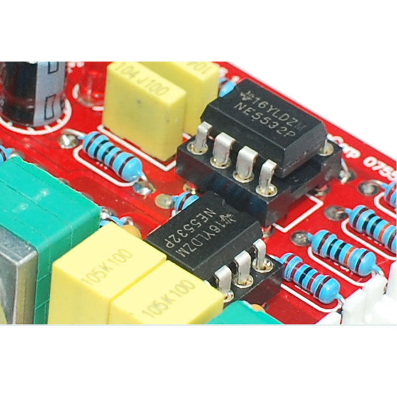 Dual NE5532 tunable preamp board Audio equalizer Preamp Tone EQ control Preamp DIY kit PCB components