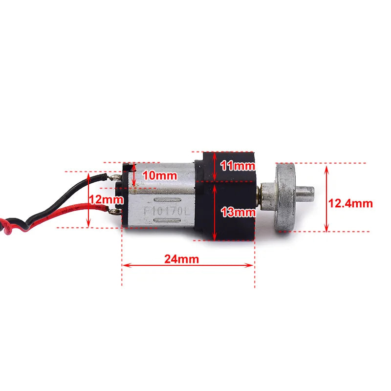Custom Micro N20 Full Metal Gearbox Gear Reduction Motor DC 3V-6V 96RPM Slow Speed Large Torque with Eccentric Cam Manufacturer
