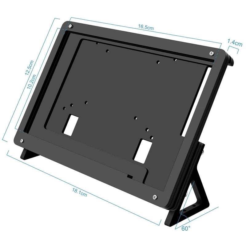 Custom 7 Inch Lcd Acrylic Bracket Case Contact Screen Case Holder Bracket For Raspberry Pi display Manufacturer