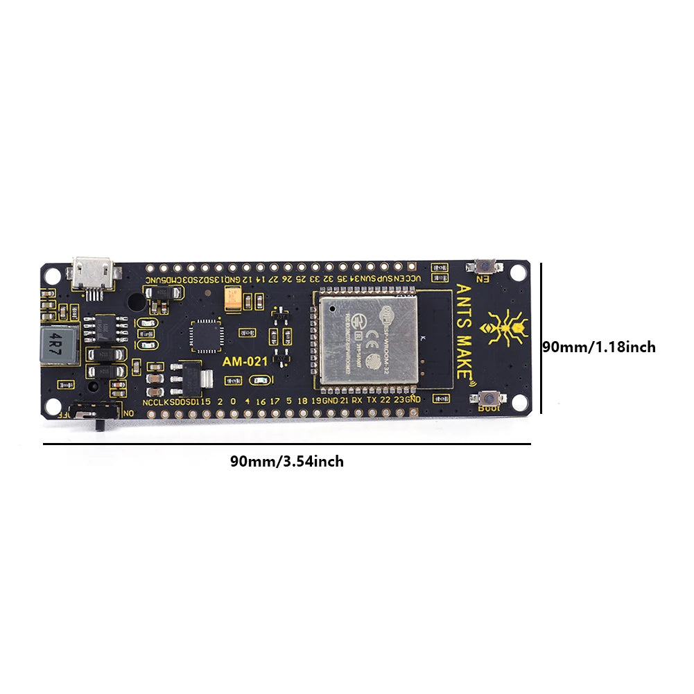 Custom ESP32 WROVER Develop Board WiFi BT-compatible ESP-WROOM-32 Module DC 3.6V-5V Input for Smart Home Control Manufacturer