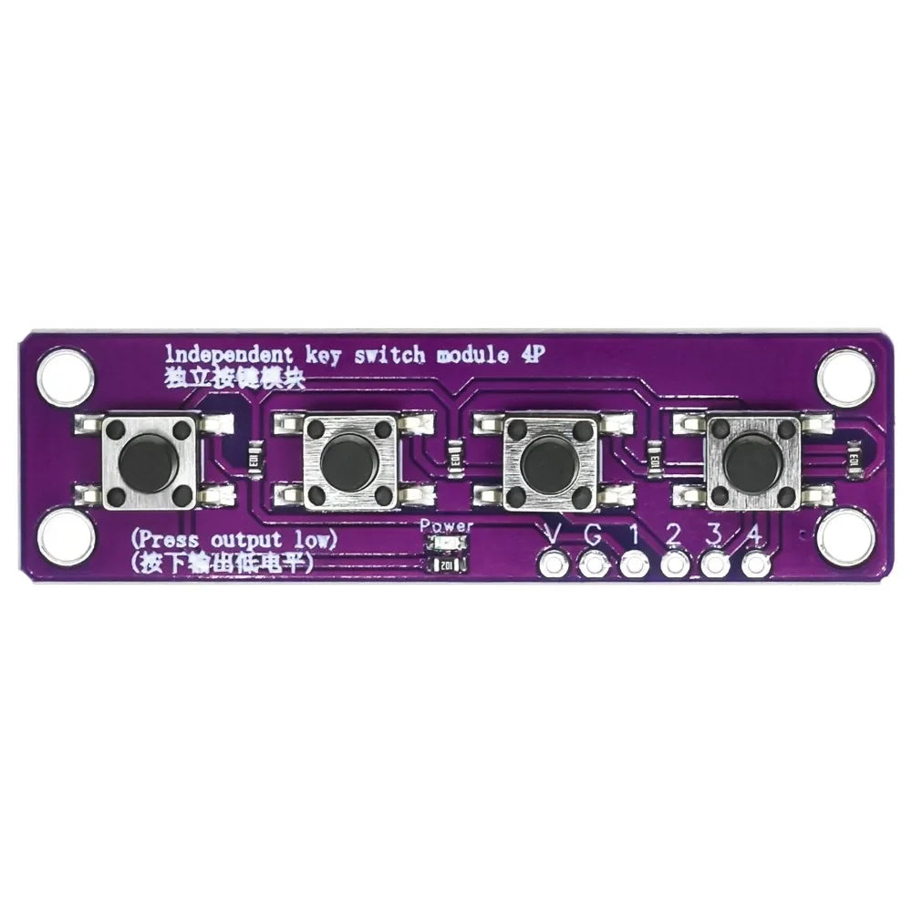 Touch four button switch module compatible with Arduino development board sensor Raspberry PI 51 MCU suite Customize