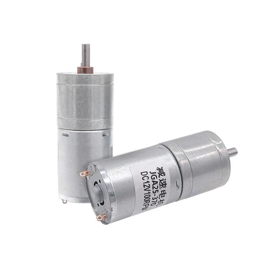 Custom 1PCS JGA25-370 DC motor geared motor 6/12/24V high torque electric gear motor 5/10/15/30/60/100/150/200/300/400/500/1000/1200rpm Manufacturer