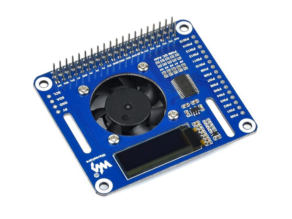 PWM Controlled Fan HAT for Raspberry Pi, I2C, Temperature Monitor Custom PCB abs break pcba dongguan pcba montage customize