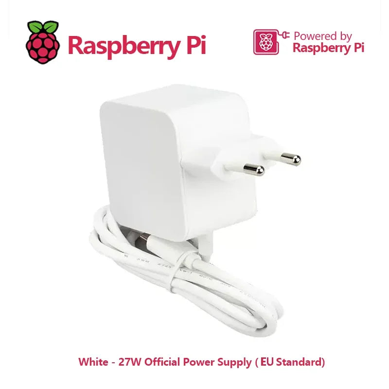 Official Raspberry Pi 5 Power Supply 27W USB-C Adapter 5.1V 5A with PD Standard Support Custom