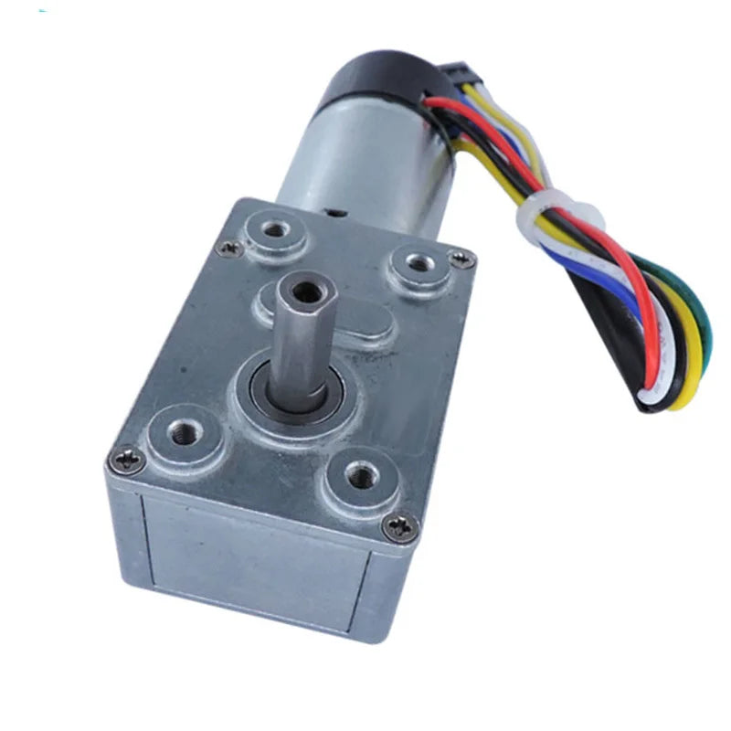 Custom JGY-370GB Worm Gear High Quality Encoder Cover Dust Self Locking Motor DC12V Reversible For Automatic Curtain Mechanical Parts Manufacturer