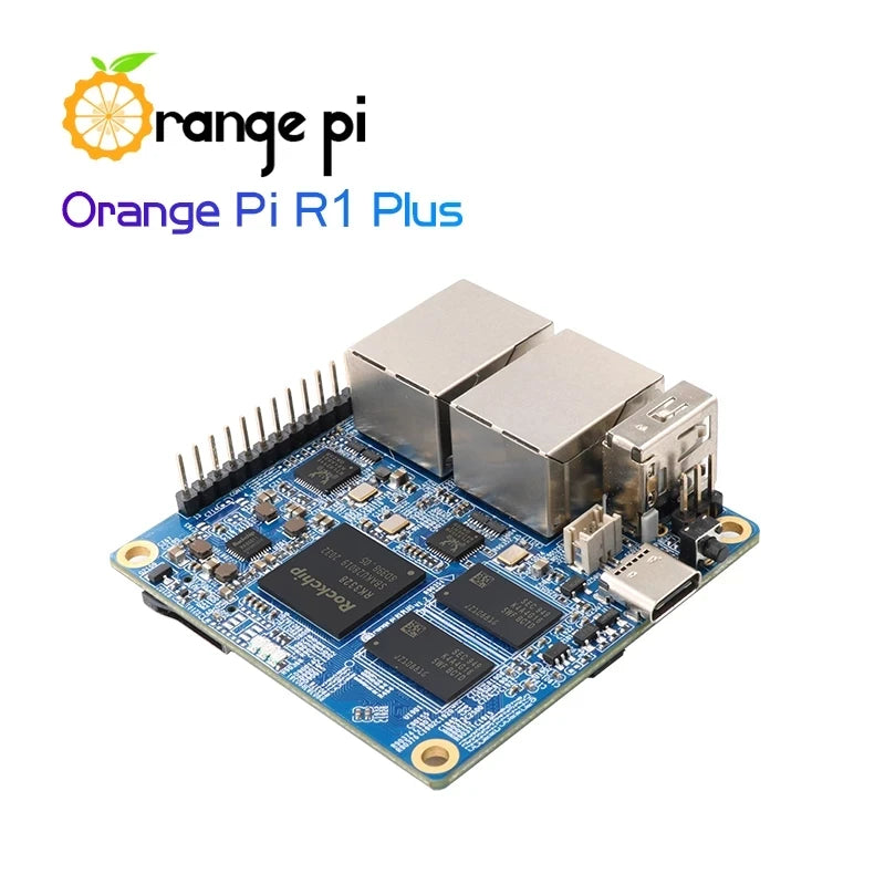Custom  Orange Pi R1 Plus,Portable Travel Router SBC OpenWRT with Dual GbE,1GB Rockchip RK3328,Support Android 9/Ubuntu/Debian OS Manufacturer