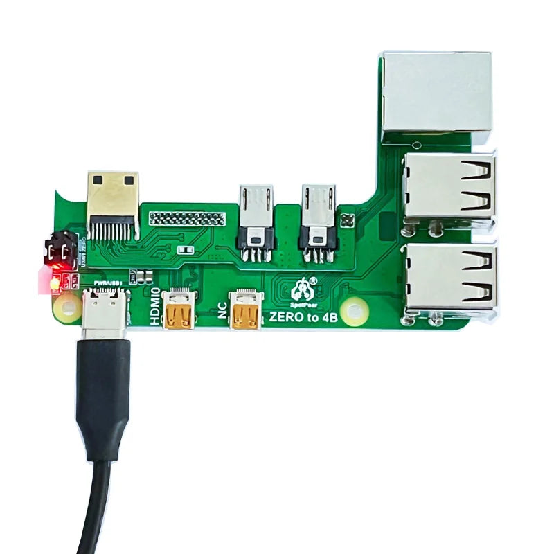 Custom Raspberry Pi Zero 2w To 3B/4B Interface Adapter Zero To Pi3/Pi4 Expansion Board Pi Zero Pi0 USB HUB RJ45 HAT Manufacturer