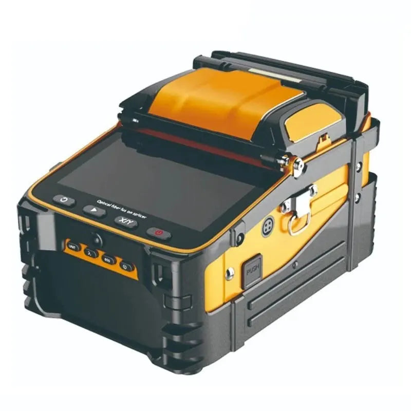 Custom AB96B AI-9 SM&MM Multi-language Automatic FTTH Welding Splicing Machine Optical Fiber 6 motors core align Fusion Splicer Manufacturer